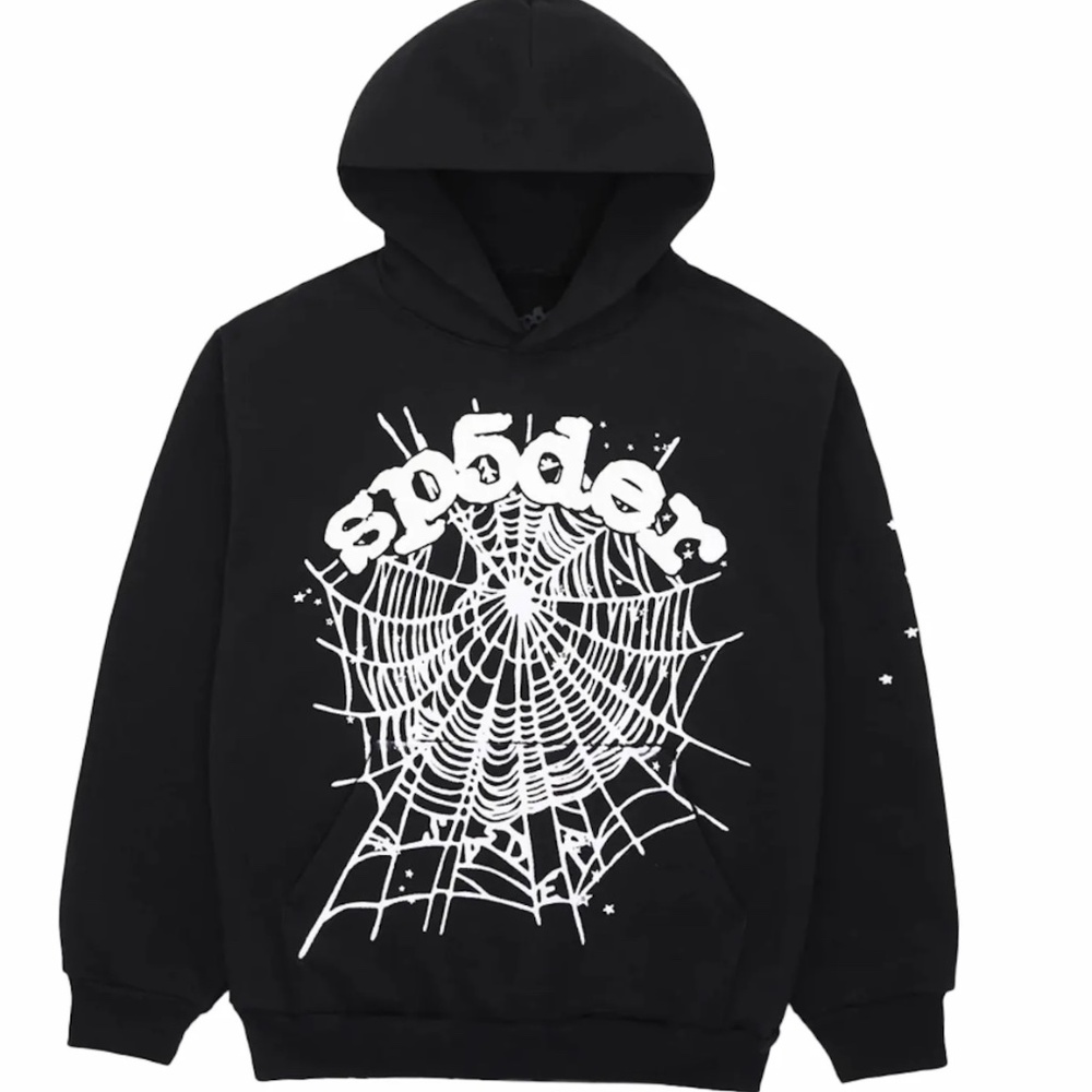 Spider hoodie medium black